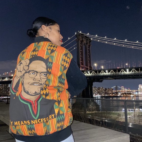 Rare By Any Means Necessary Malcolm X Jacket - Picture 2 of 4